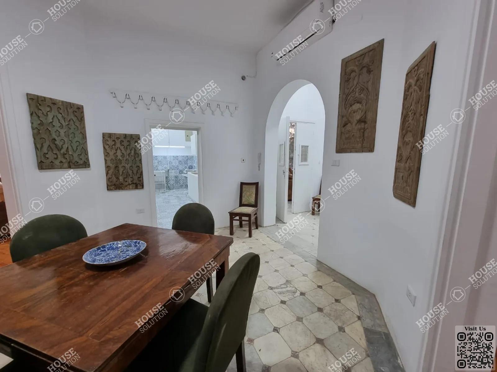 DINING AREA @ Ground Floors For Rent In Maadi Maadi Sarayat Area: 280 m² consists of 2 Bedrooms 2 Bathrooms Furnished 5 stars #5365-2