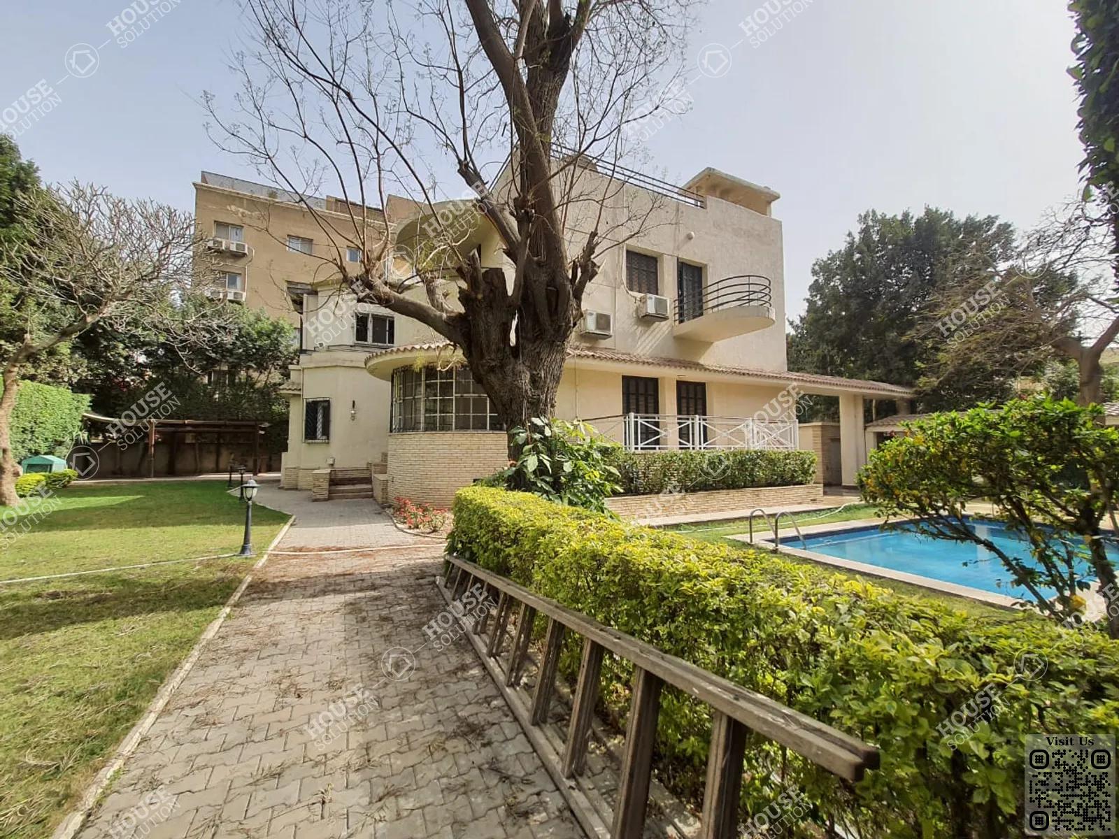 OUTSIDE VIEW  @ Villas For Rent In Maadi Maadi Sarayat Area: 1050 m² consists of 4 Bedrooms 4 Bathrooms Semi furnished 5 stars #5406-0