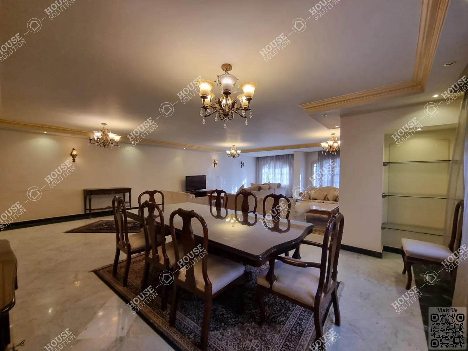 DINING AREA @ Apartments For Rent In Maadi Maadi Sarayat Area: 350 m² consists of 4 Bedrooms 3 Bathrooms Modern furnished 5 stars #5423-2