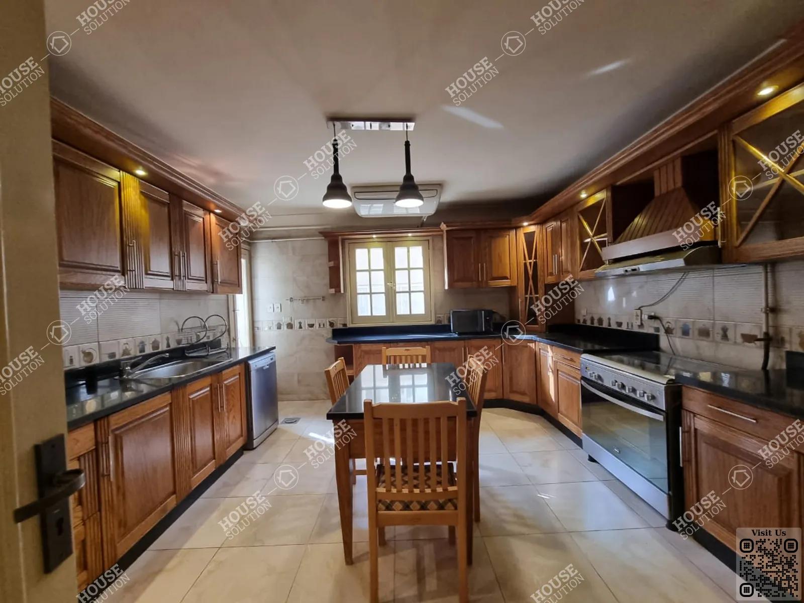 KITCHEN  @ Apartments For Rent In Maadi Maadi Sarayat Area: 350 m² consists of 4 Bedrooms 3 Bathrooms Modern furnished 5 stars #5423-1
