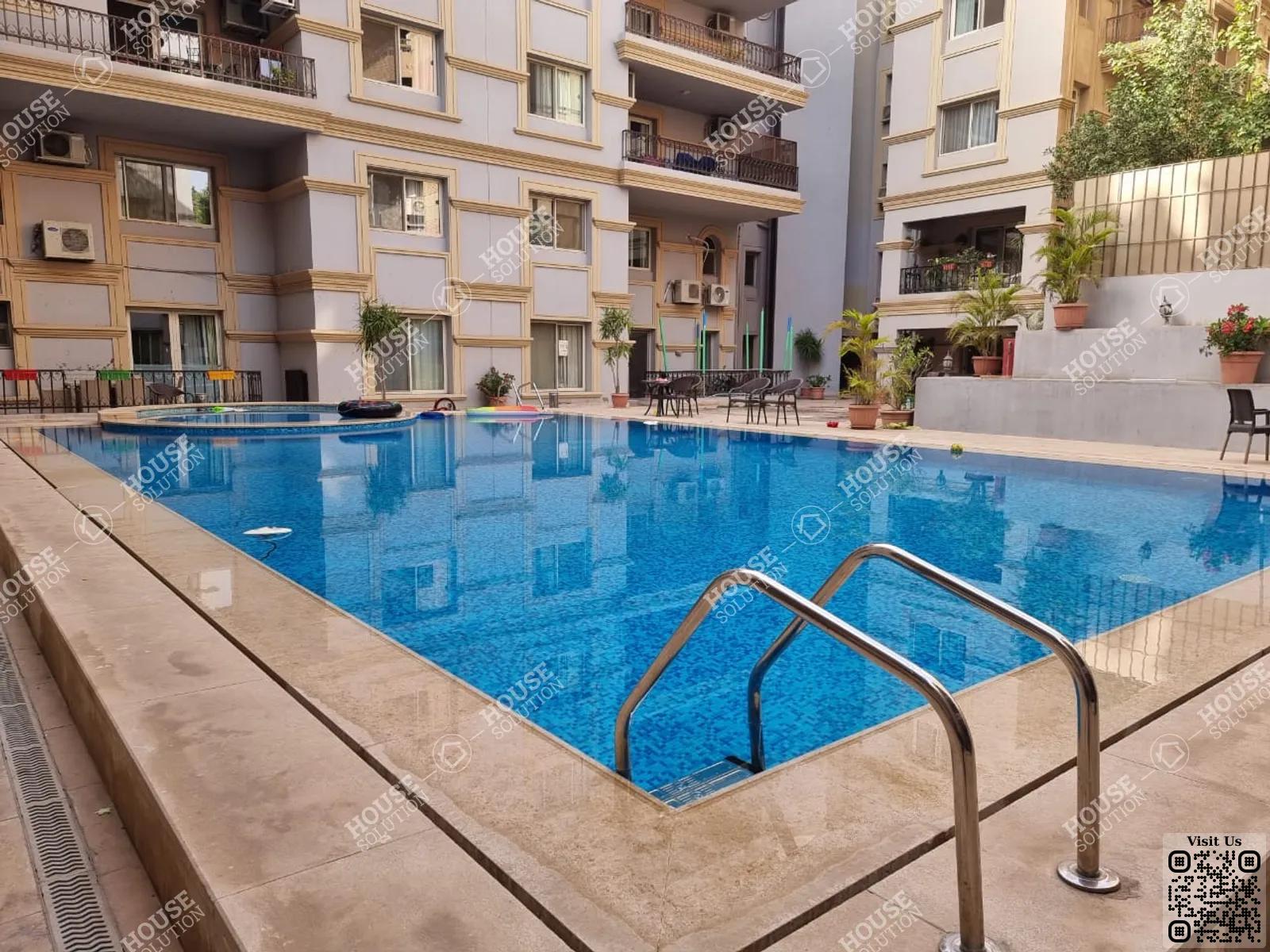 SHARED SWIMMING POOL  @ Apartments For Rent In Maadi Maadi Sarayat Area: 320 m² consists of 4 Bedrooms 3 Bathrooms Modern furnished 5 stars #5459-1