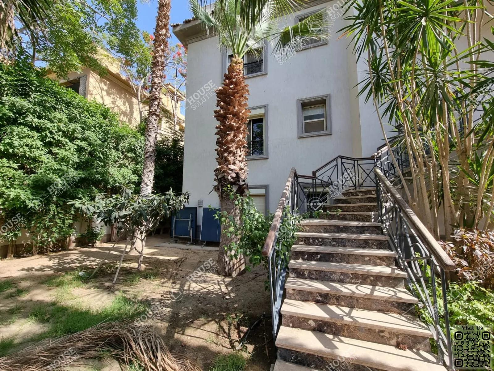 OUTSIDE VIEW  @ Villas For Rent In Katameya katameya Heights Area: 750 m² consists of 6 Bedrooms 7 Bathrooms Semi furnished 5 stars #5511-2