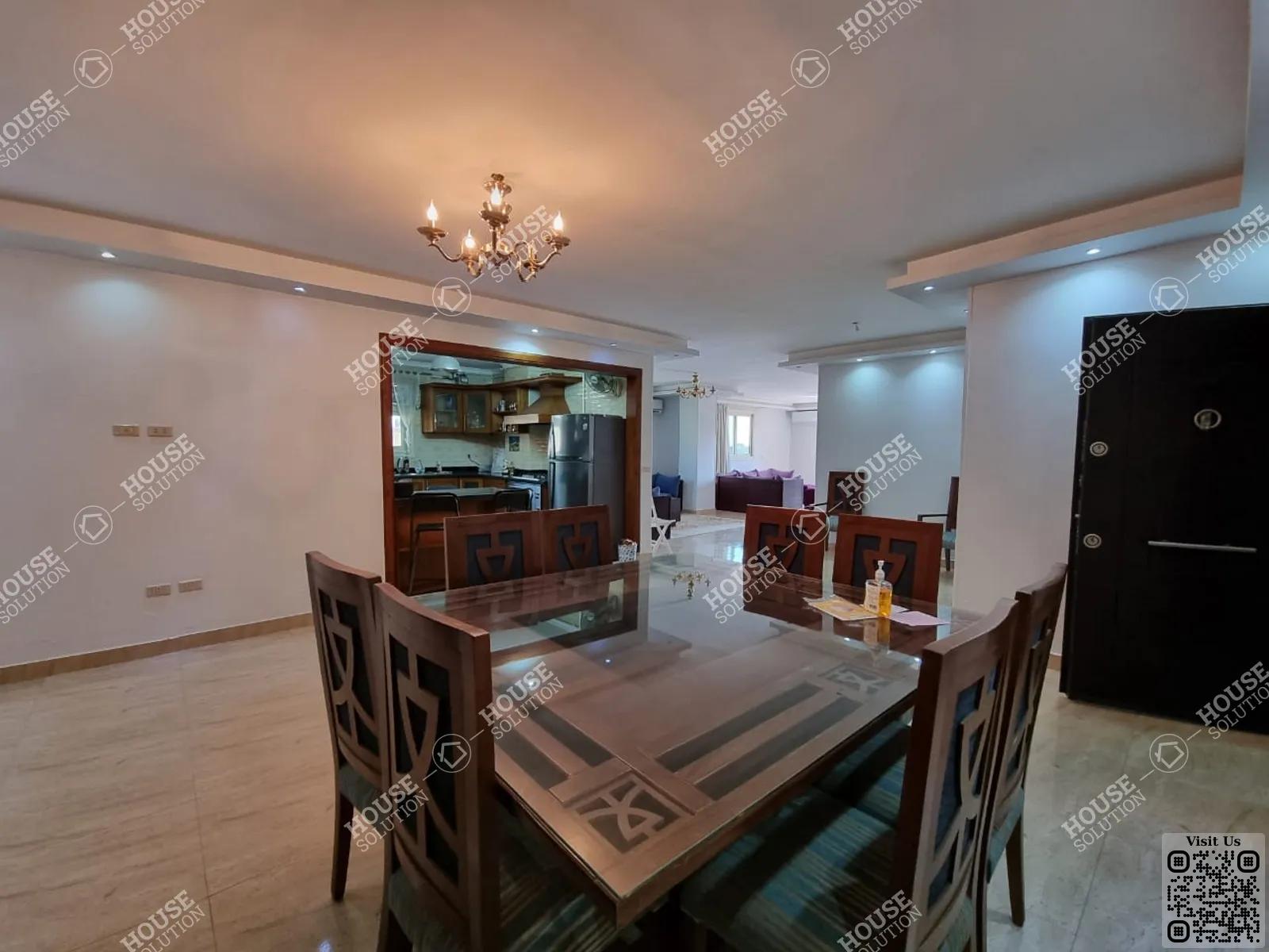 DINING AREA @ Apartments For Rent In Maadi Maadi Sarayat Area: 220 m² consists of 3 Bedrooms 3 Bathrooms Modern furnished 5 stars #5559-1