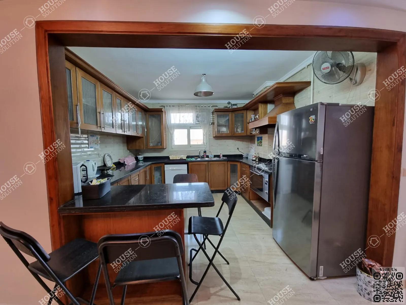 KITCHEN  @ Apartments For Rent In Maadi Maadi Sarayat Area: 220 m² consists of 3 Bedrooms 3 Bathrooms Modern furnished 5 stars #5559-2