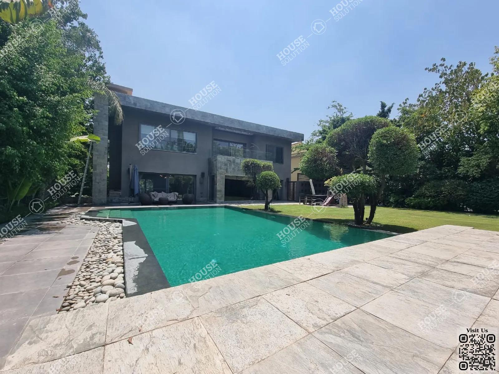 PRIVATE SWIMMING POOL  @ Villas For Rent In Katameya katameya Heights Area: 650 m² consists of 6 Bedrooms 8 Bathrooms Semi furnished 5 stars #5587-0