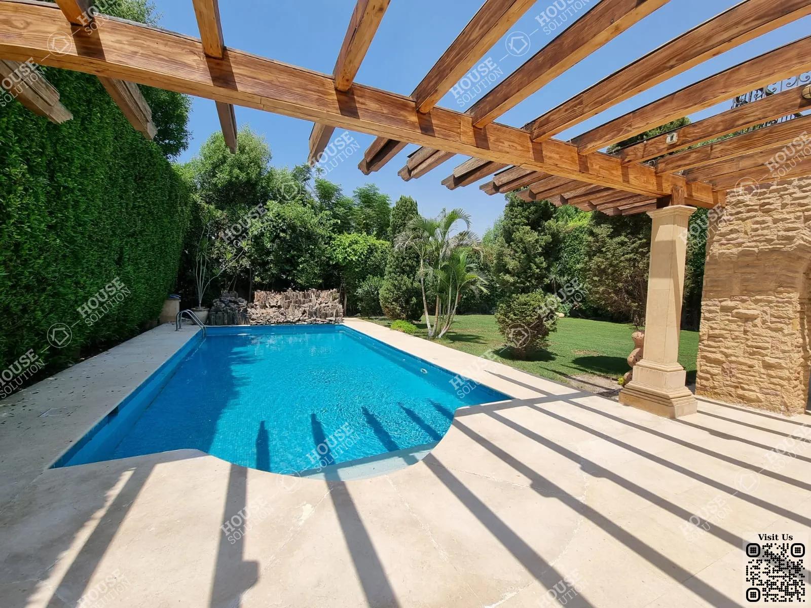 PRIVATE SWIMMING POOL  @ Villas For Rent In Katameya katameya Heights Area: 650 m² consists of 5 Bedrooms 7 Bathrooms Semi furnished 5 stars #5590-1