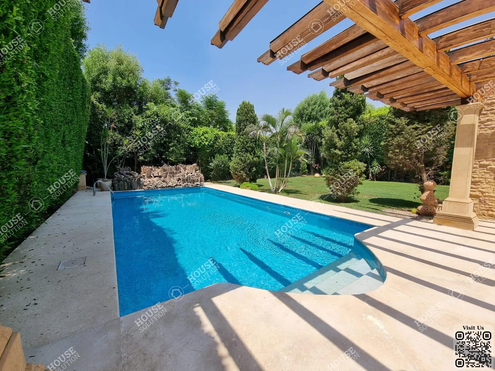 PRIVATE SWIMMING POOL  @ Villas For Rent In Katameya katameya Heights Area: 650 m² consists of 5 Bedrooms 7 Bathrooms Semi furnished 5 stars #5590-0