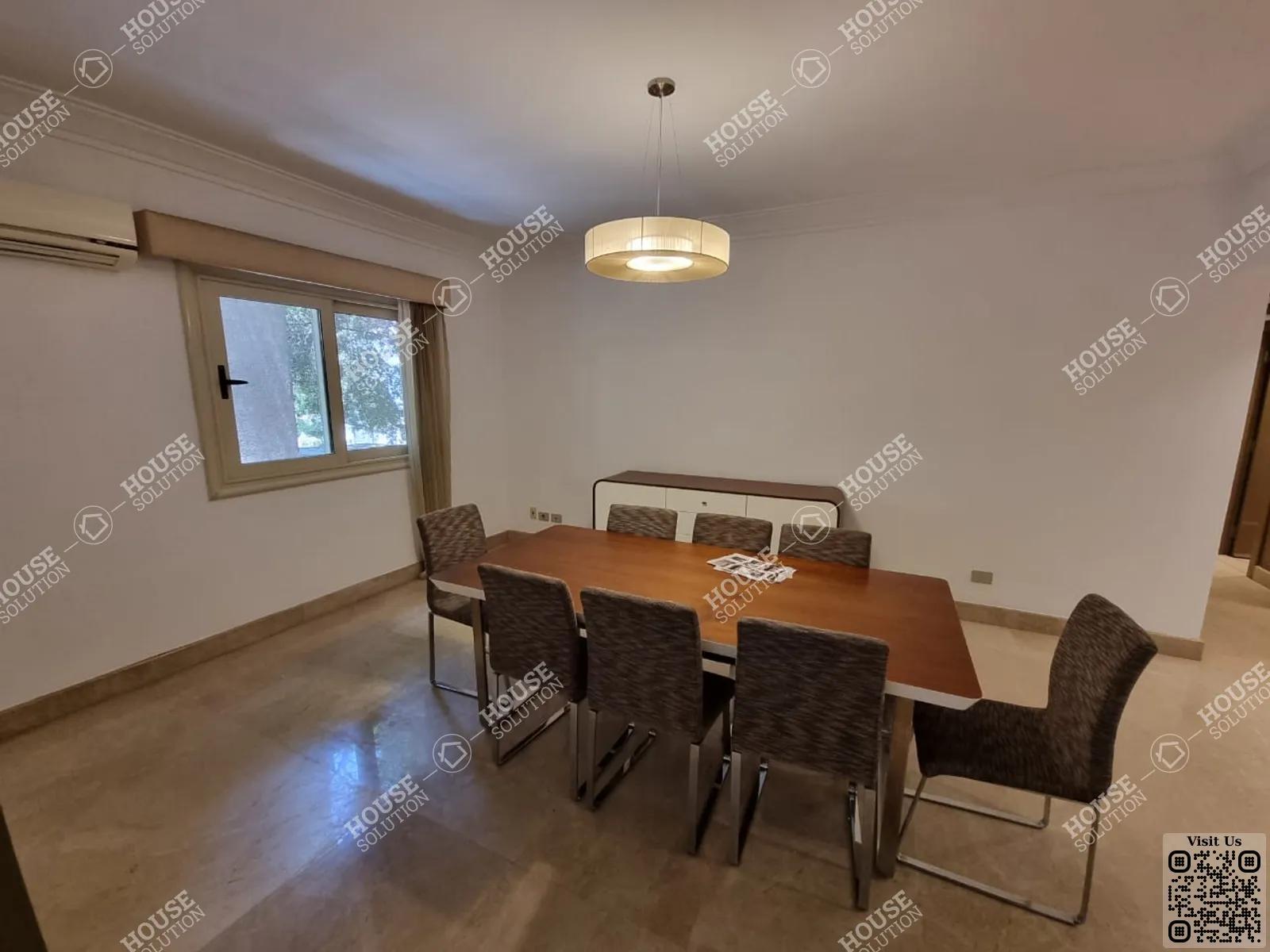 DINING AREA @ Apartments For Sale In Maadi Maadi Sarayat Area: 220 m² consists of 3 Bedrooms 3 Bathrooms Furnished 5 stars #5609-1
