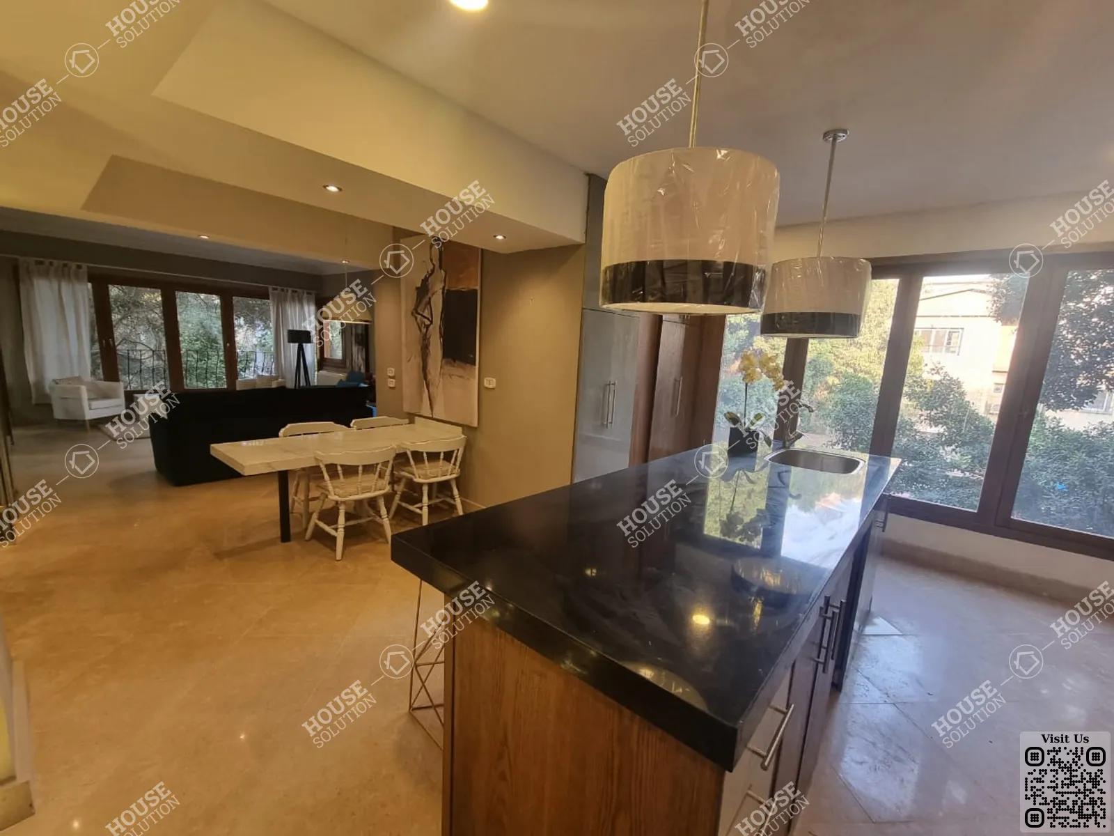 KITCHEN  @ Apartments For Rent In Maadi Maadi Degla Area: 250 m² consists of 4 Bedrooms 3 Bathrooms Modern furnished 5 stars #5621-1