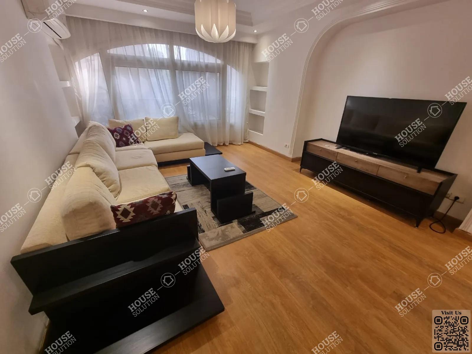 LIVING AREA  @ Apartments For Rent In Maadi Maadi Sarayat Area: 320 m² consists of 4 Bedrooms 4 Bathrooms Modern furnished 5 stars #5628-2