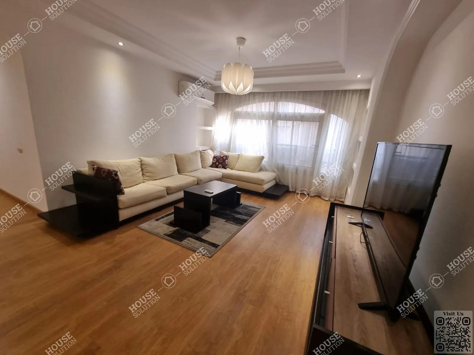 LIVING AREA  @ Apartments For Rent In Maadi Maadi Sarayat Area: 320 m² consists of 4 Bedrooms 4 Bathrooms Modern furnished 5 stars #5628-1