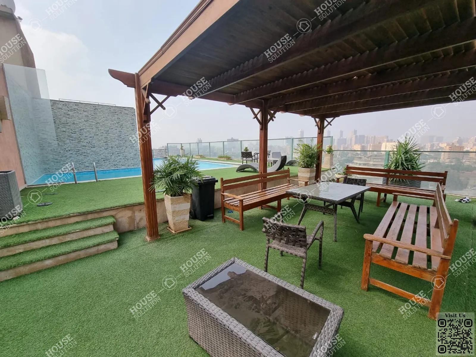 SHARED TERRACE  @ Apartments For Rent In Maadi Maadi Sarayat Area: 180 m² consists of 3 Bedrooms 3 Bathrooms Modern furnished 5 stars #5643-1