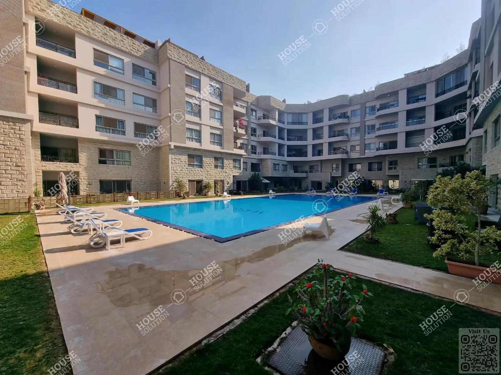 SHARED SWIMMING POOL  @ Apartments For Rent In Maadi Maadi Sarayat Area: 120 m² consists of 2 Bedrooms 2 Bathrooms Modern furnished 5 stars #5653-2