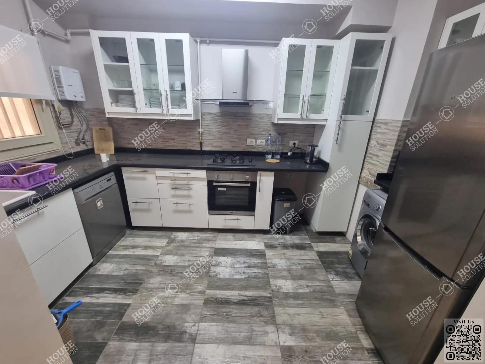 KITCHEN  @ Apartments For Rent In Maadi Maadi Sarayat Area: 130 m² consists of 2 Bedrooms 2 Bathrooms Modern furnished 5 stars #5662-1