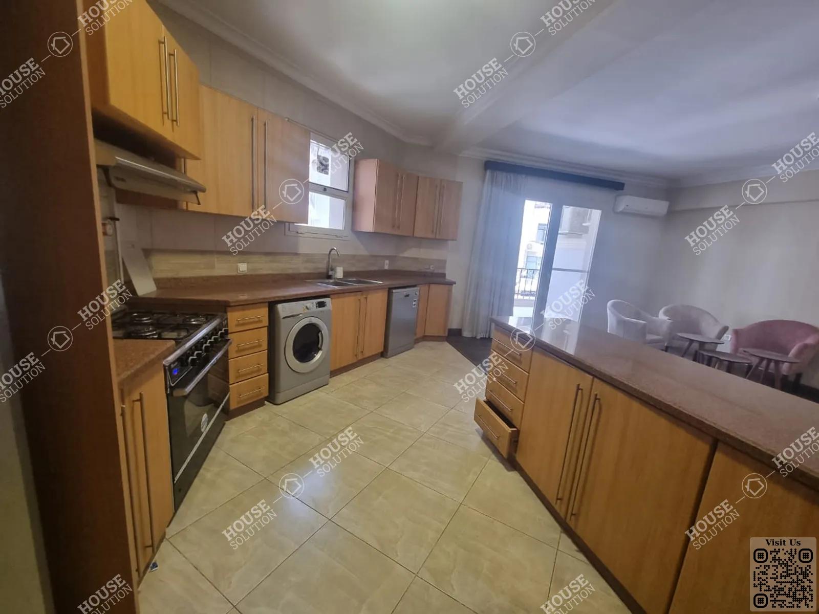 KITCHEN  @ Apartments For Rent In Maadi Maadi Sarayat Area: 220 m² consists of 3 Bedrooms 3 Bathrooms Modern furnished 5 stars #5674-1
