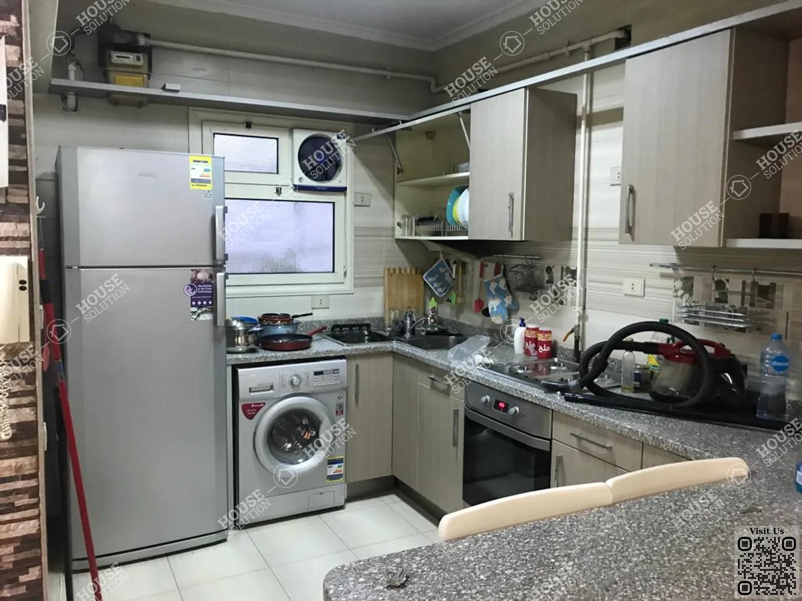 KITCHEN  @ Apartments For Rent In Maadi Maadi Degla Area: 110 m² consists of 2 Bedrooms 1 Bathrooms Furnished 5 stars #5679-1