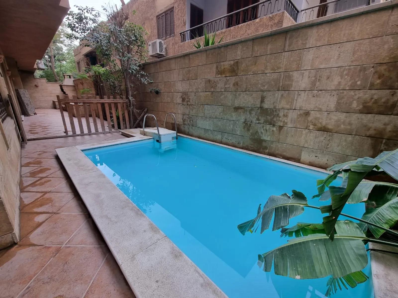 MODERN GROUND FLOOR WITH PRIVATE SWIMMING POOL FOR RENT IN DEGLA EL MAADI CAIRO EGYPT  - #5689 - Semi furnished