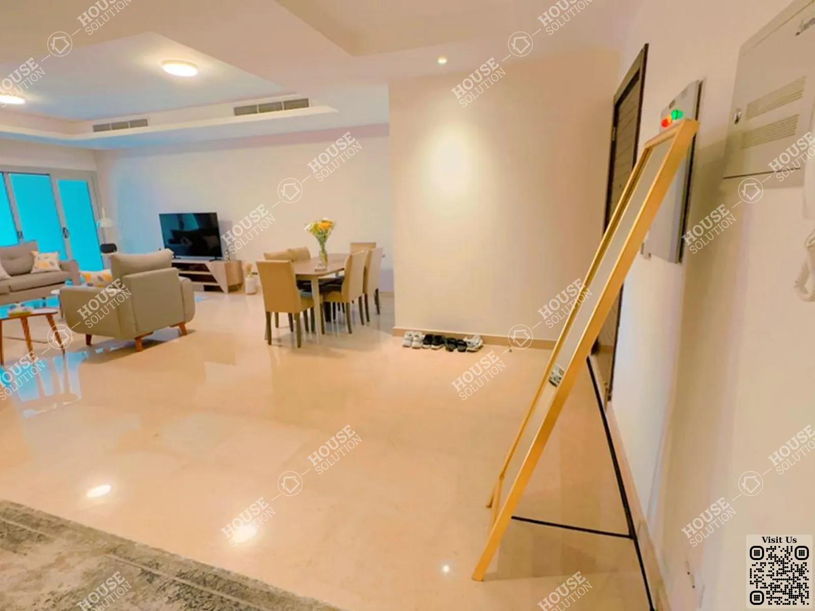 RECEPTION  @ Apartments For Rent In New Cairo Cairo Festival City Al-Futtaim Area: 171 m² consists of 3 Bedrooms 4 Bathrooms Modern furnished 5 stars #5695-0