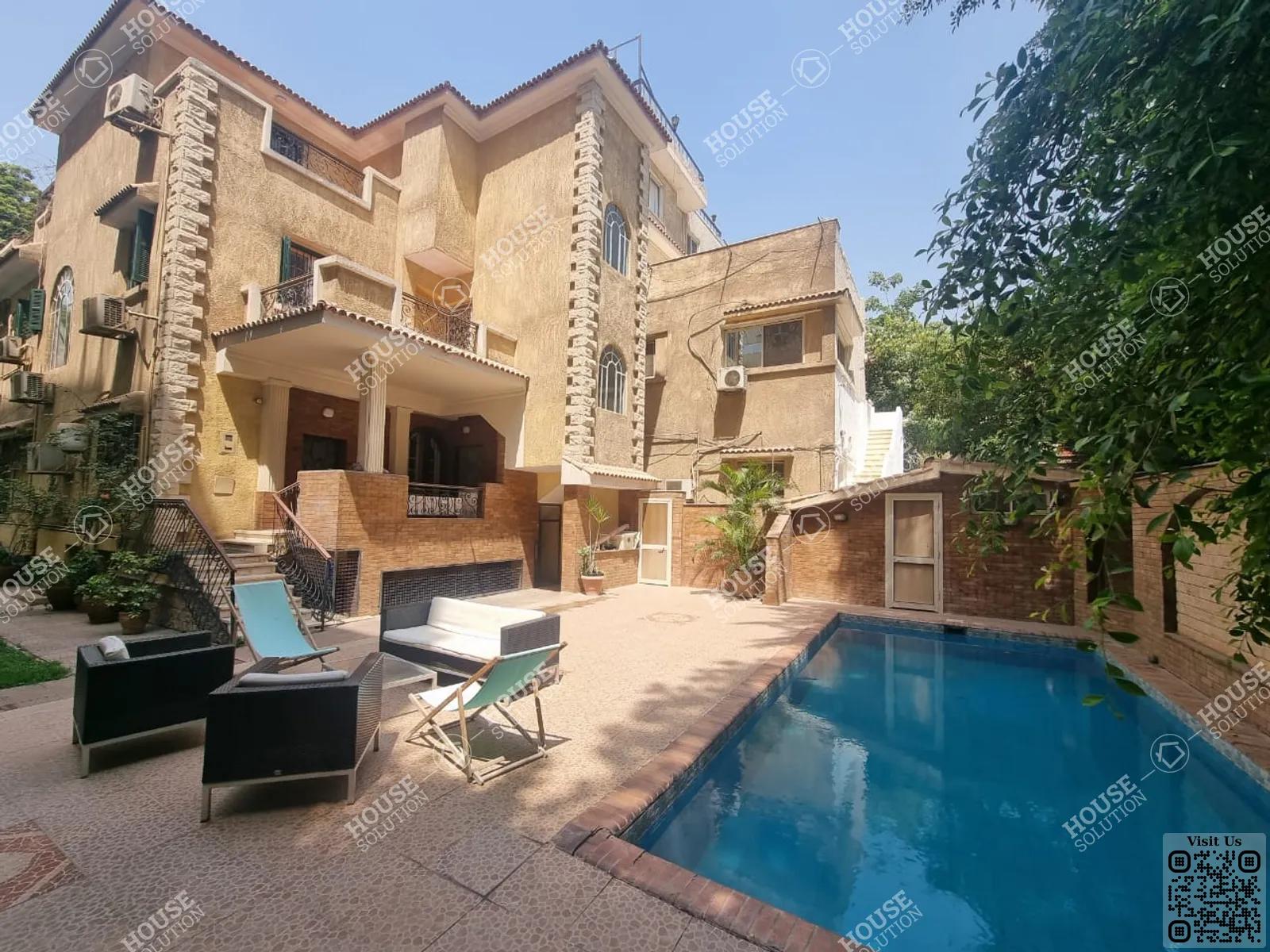 OUTSIDE VIEW  @ Villas For Rent In Maadi Maadi Sarayat Area: 650 m² consists of 5 Bedrooms 5 Bathrooms Semi furnished 5 stars #5713-0