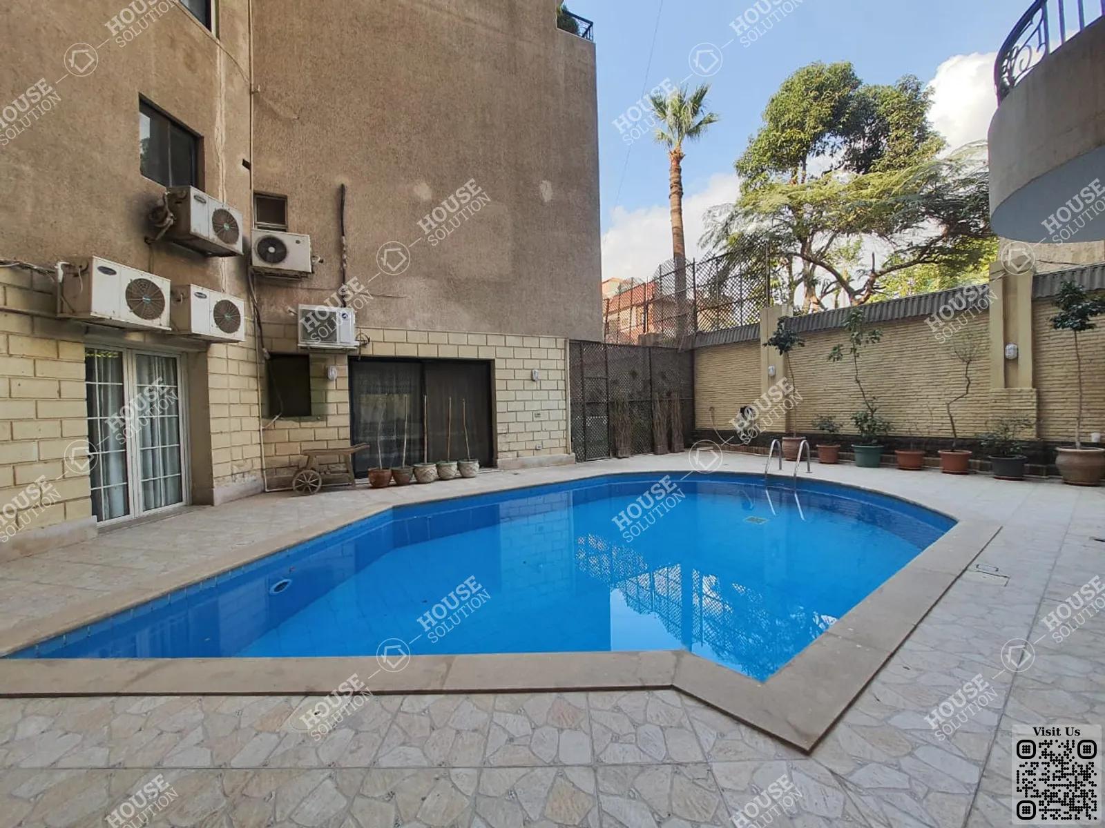 SHARED SWIMMING POOL  @ Apartments For Rent In Maadi Maadi Sarayat Area: 280 m² consists of 4 Bedrooms 3 Bathrooms Furnished 5 stars #5718-2