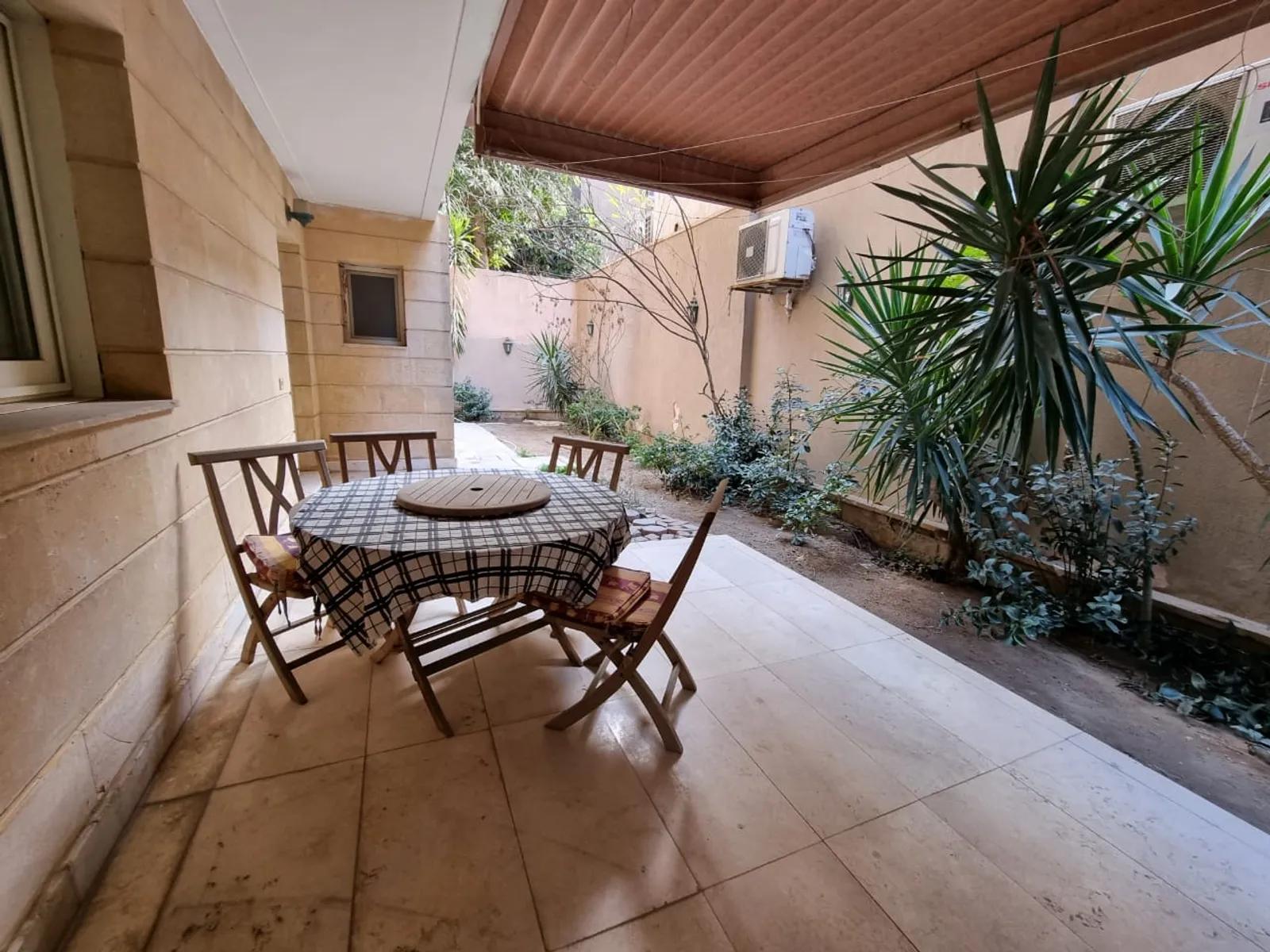 GROUND FLOOR WITH TERRACE FOR SALE IN SARAYAT EL MAADI CAIRO EGYPT  - #5724 - Semi furnished