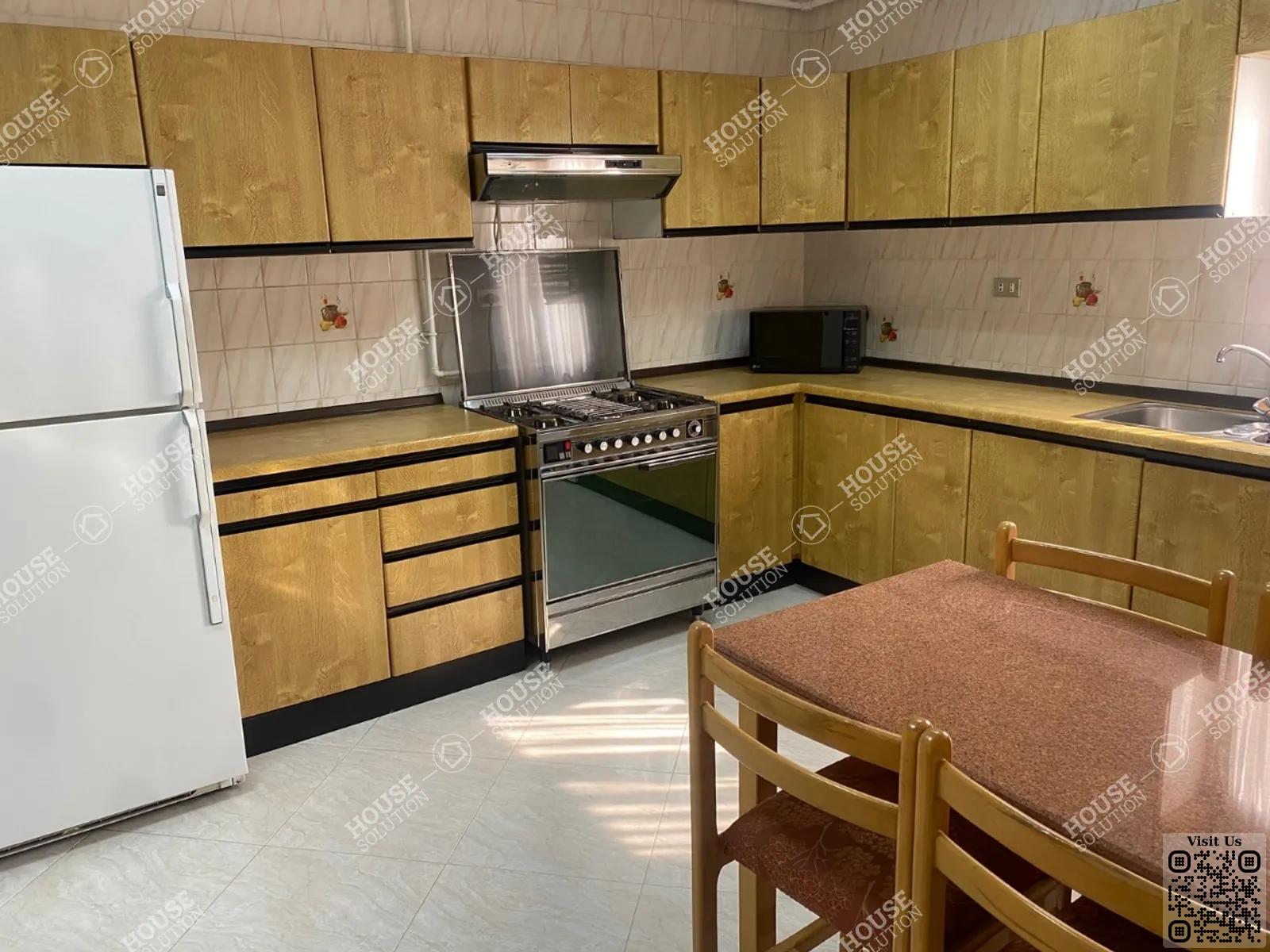 KITCHEN  @ Apartments For Rent In Maadi Maadi Sarayat Area: 265 m² consists of 4 Bedrooms 3 Bathrooms Furnished 1 stars #5767-1