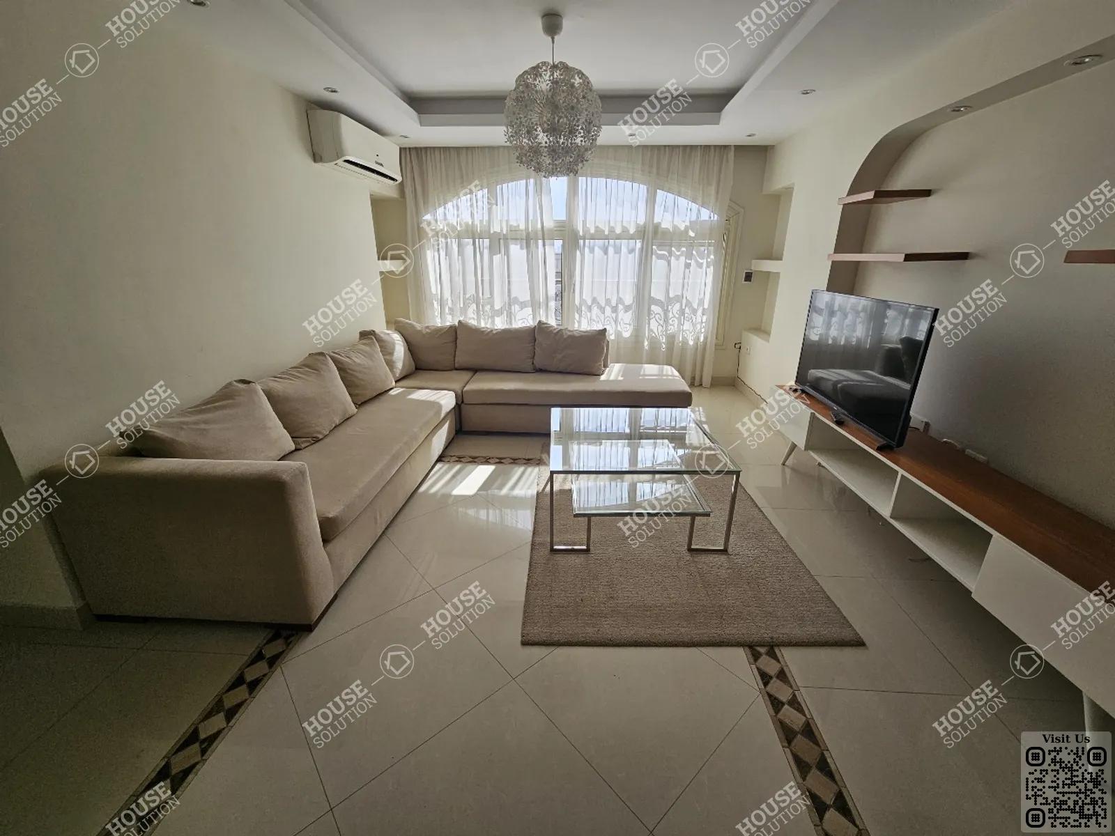 LIVING AREA  @ Apartments For Rent In Maadi Maadi Sarayat Area: 320 m² consists of 4 Bedrooms 4 Bathrooms Modern furnished 5 stars #5796-2