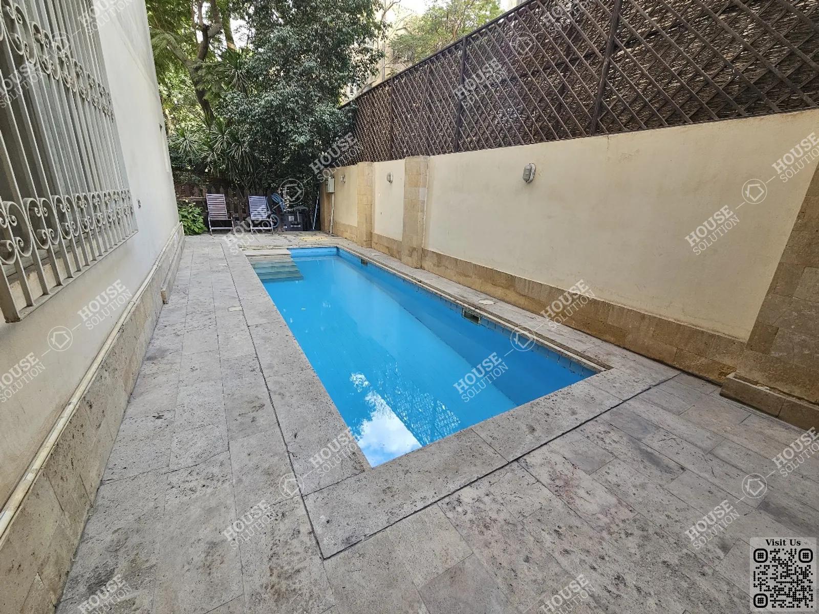 PRIVATE SWIMMING POOL  @ Ground Floors For Rent In Maadi Maadi Sarayat Area: 300 m² consists of 4 Bedrooms 4 Bathrooms Modern furnished 5 stars #5800-0