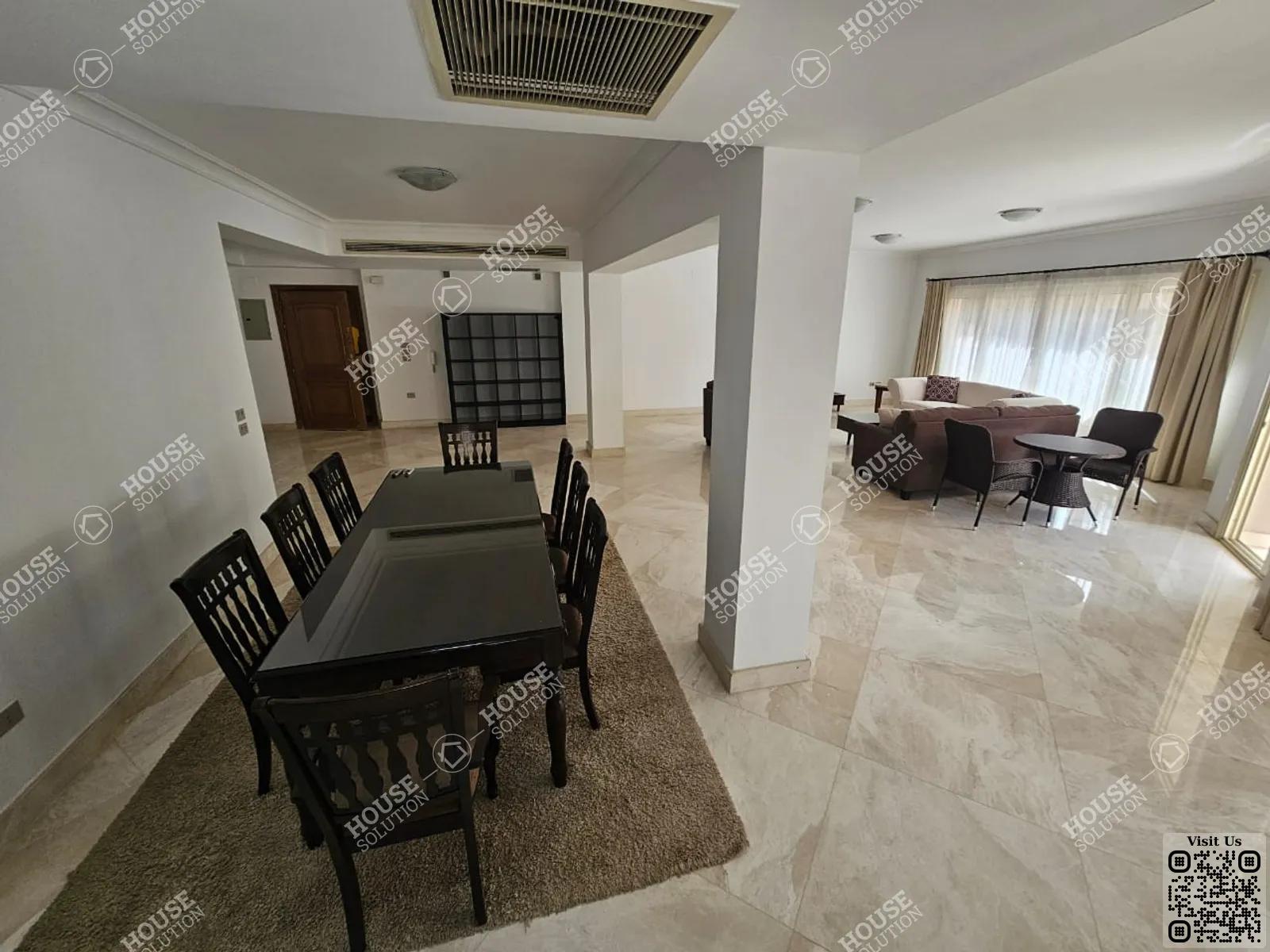 DINING AREA @ Apartments For Rent In Maadi Maadi Sarayat Area: 320 m² consists of 4 Bedrooms 4 Bathrooms Modern furnished 5 stars #5806-2