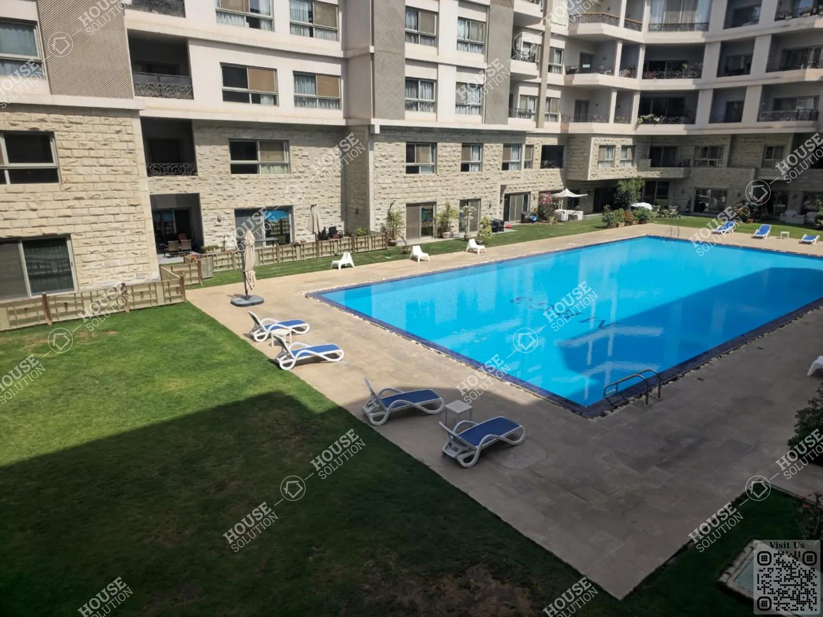 SHARED SWIMMING POOL  @ Apartments For Rent In Maadi Maadi Sarayat Area: 185 m² consists of 3 Bedrooms 3 Bathrooms Modern furnished 5 stars #5867-1
