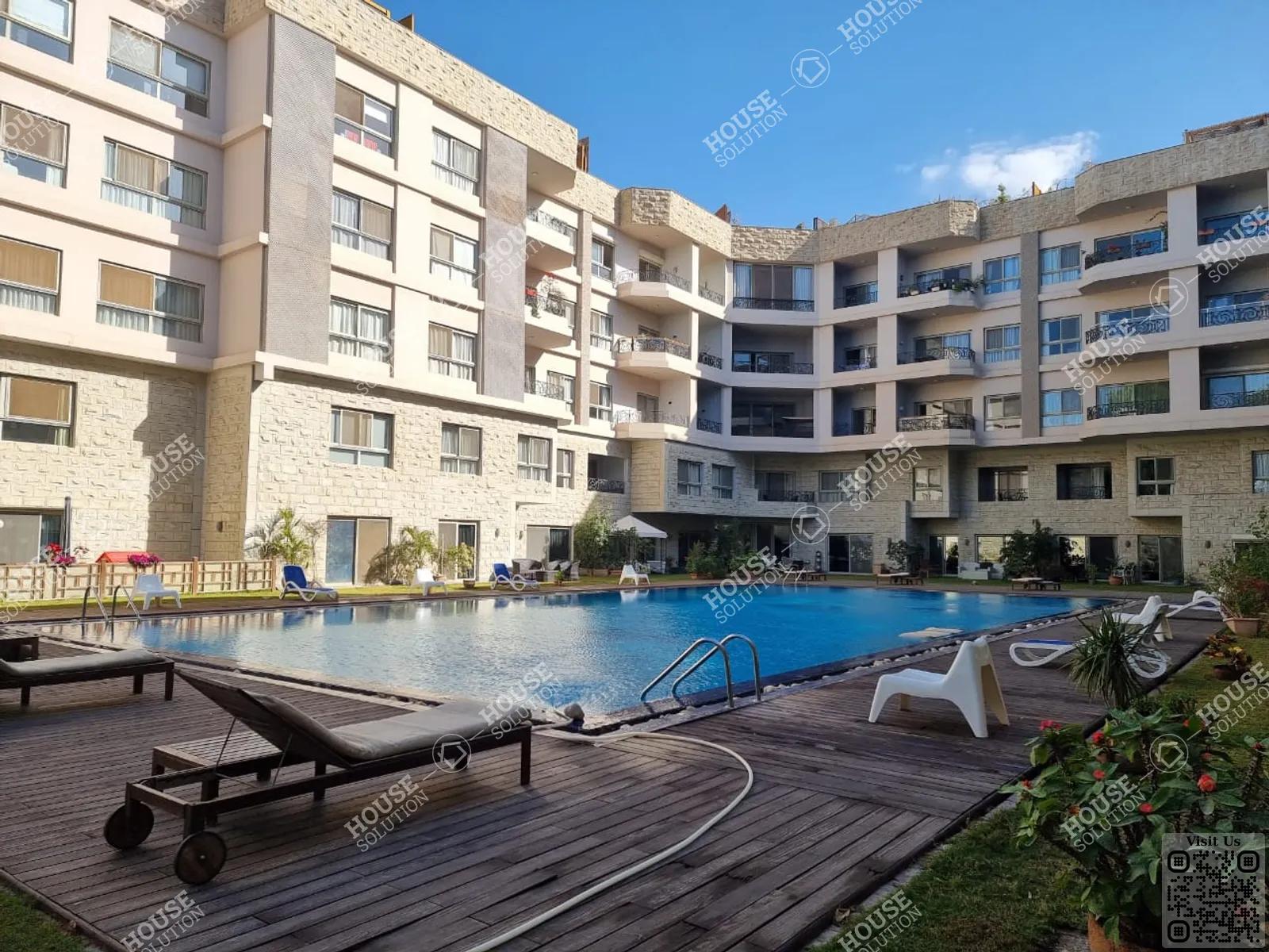 SHARED SWIMMING POOL  @ Apartments For Rent In Maadi Maadi Sarayat Area: 185 m² consists of 3 Bedrooms 3 Bathrooms Modern furnished 5 stars #5868-2