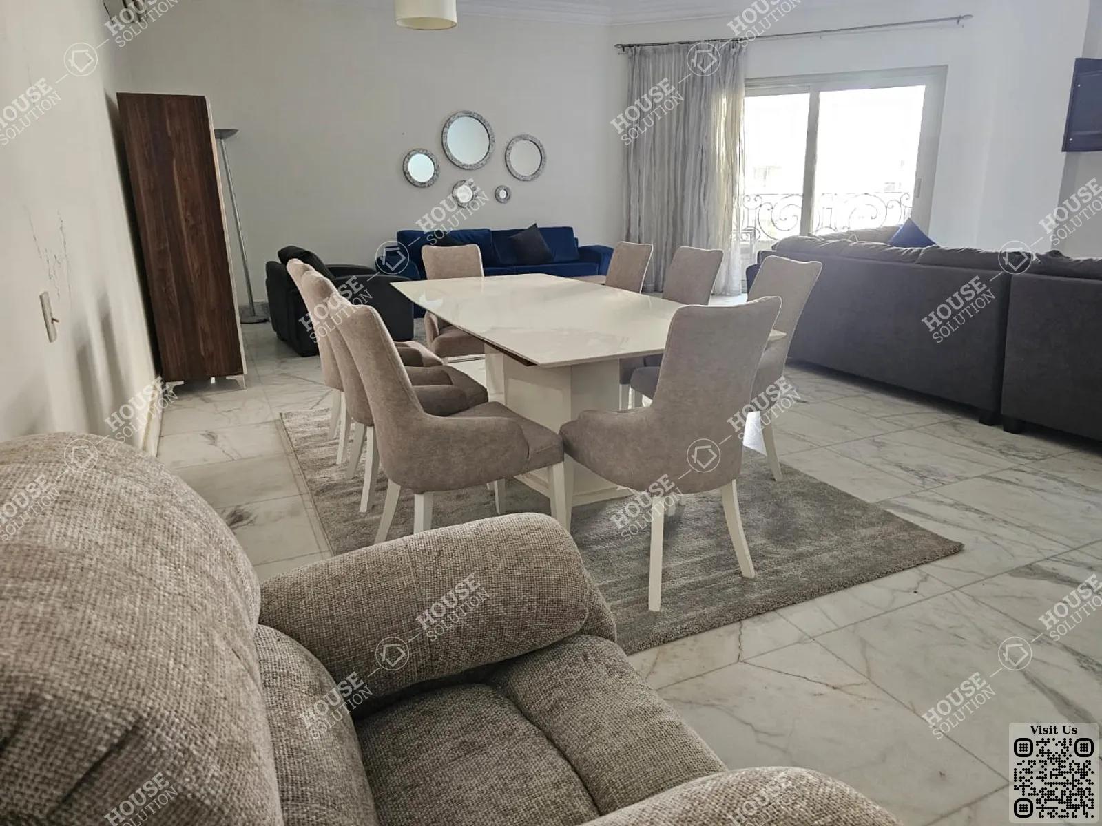 DINING AREA @ Apartments For Rent In Maadi Maadi Sarayat Area: 185 m² consists of 3 Bedrooms 3 Bathrooms Modern furnished 5 stars #5868-1