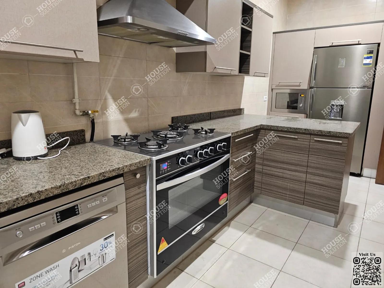 KITCHEN  @ Apartments For Rent In Maadi Maadi Sarayat Area: 165 m² consists of 3 Bedrooms 3 Bathrooms Modern furnished 5 stars #5869-2